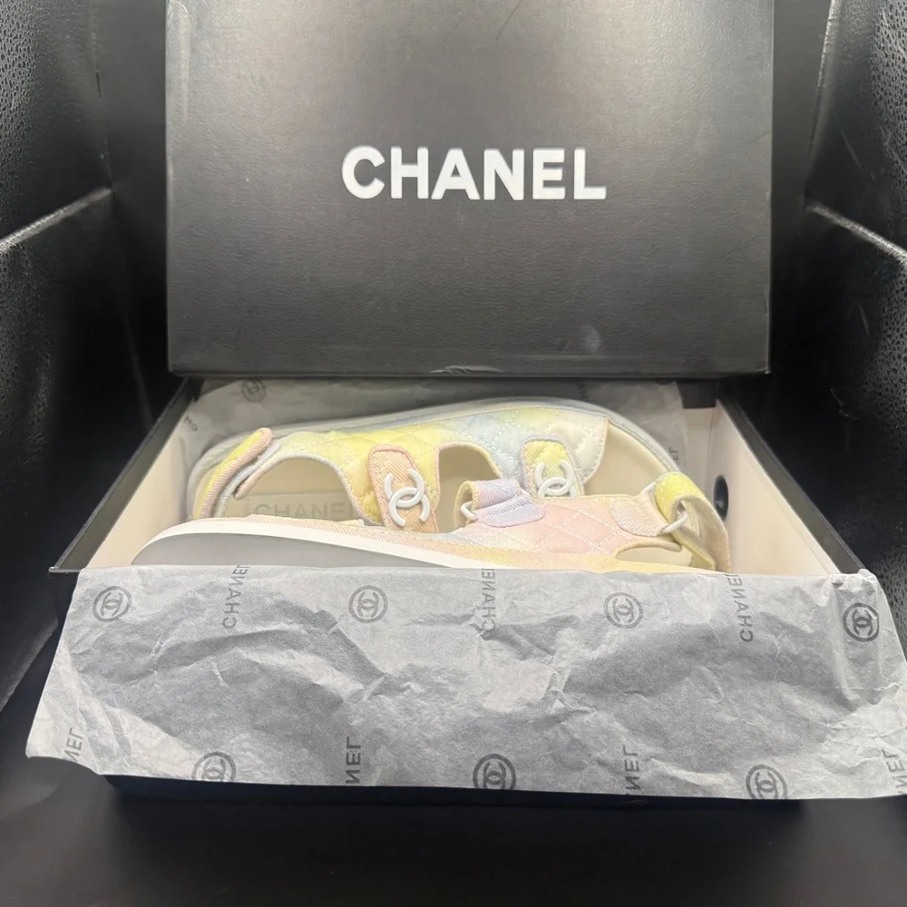 CHANEL pastel quilted